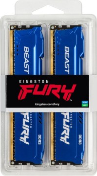 Оперативная память 16 Gb 1600 MHz Kingston FURY Beast PnP Blue (KF316C10BK2/16)