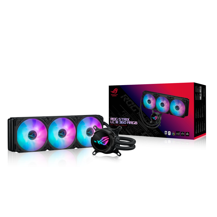 Система жидкостного охлаждения для процессора ASUS ROG STRIX LC III 360 ARGB (90RC00T1-M0UAY0)