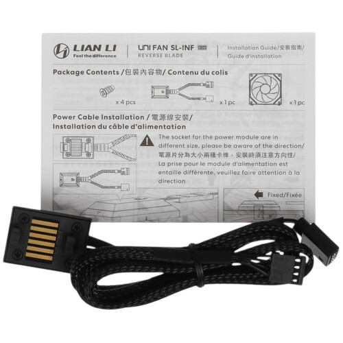 Вентилятор для корпуса Lian Li UNI FAN SL-INF 140 Reverse ARGB Black (G99.14RSLIN1B.R0)