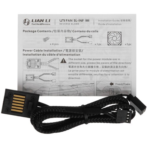 Вентилятор для корпуса Lian Li UNI FAN SL-INF 140 Reverse ARGB Black (G99.14RSLIN1B.R0)