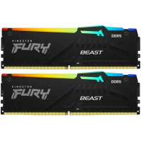 Оперативная память 64 Gb 6000 MHz Kingston FURY Beast RGB Black (KF560C30BBEAK2-64)