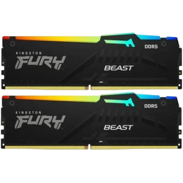 Оперативная память 64 Gb 6000 MHz Kingston FURY Beast RGB Black (KF560C30BBEAK2-64)