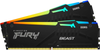 Оперативная память 64 Gb 6000 MHz Kingston FURY Beast RGB Black (KF560C30BBEAK2-64)