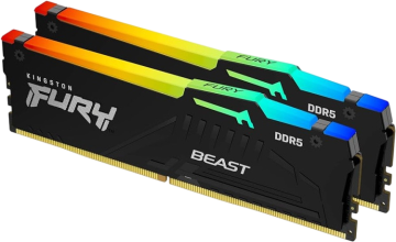 Оперативная память 64 Gb 6000 MHz Kingston FURY Beast RGB Black (KF560C30BBEAK2-64)