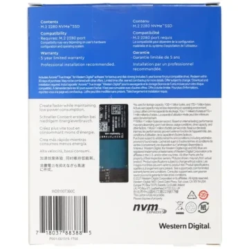 Твердотельный накопитель Western Digital 1000 Gb SN570 WDS100T3B0C