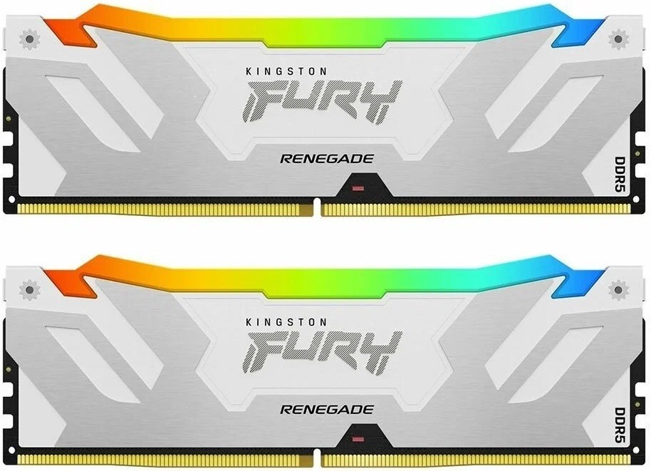 Оперативная память 64 Gb 6400 MHz Kingston FURY Renegade RGB Silver/White (KF564C32RWAK2-64)
