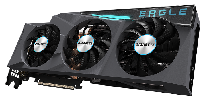 Видеокарта GIGABYTE (GV-N3080EAGLE OC-10GD) GeForce RTX 3080 1755MHz PCI-E 4.0 10240MB 19000MHz 320 bit 2xHDMI 3xDisplayPort HDCP EAGLE OC