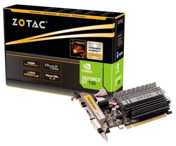 Видеокарта ZOTAC (ZT-71115-20L) GeForce GT 730 4GB Zone Edition