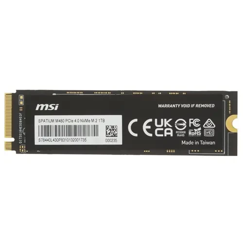 Твердотельный накопитель MSI 1000 Gb SPATIUM M480 HS S78-440L430-P83