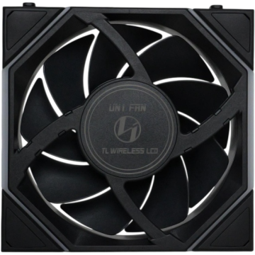 Вентилятор для корпуса Lian Li UNI FAN TL WIRELESS LCD 120 12TLLCD1W1B BLACK (G99.12TLLCD1W1B.R0)