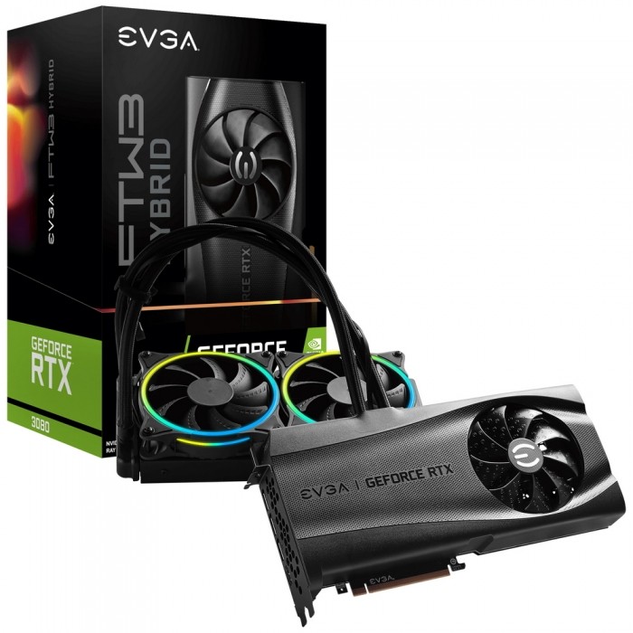 Видеокарта EVGA (10G-P5-3898-KR) GeForce RTX 3080 FTW3 ULTRA HYBRID