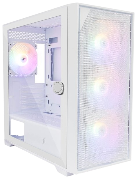 Компьютерный корпус 1STPLAYER DK D6 White (D6-WH-4F1-W)