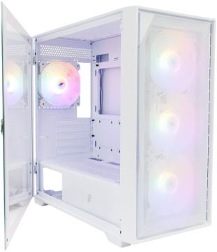 Компьютерный корпус 1STPLAYER DK D6 White (D6-WH-4F1-W)
