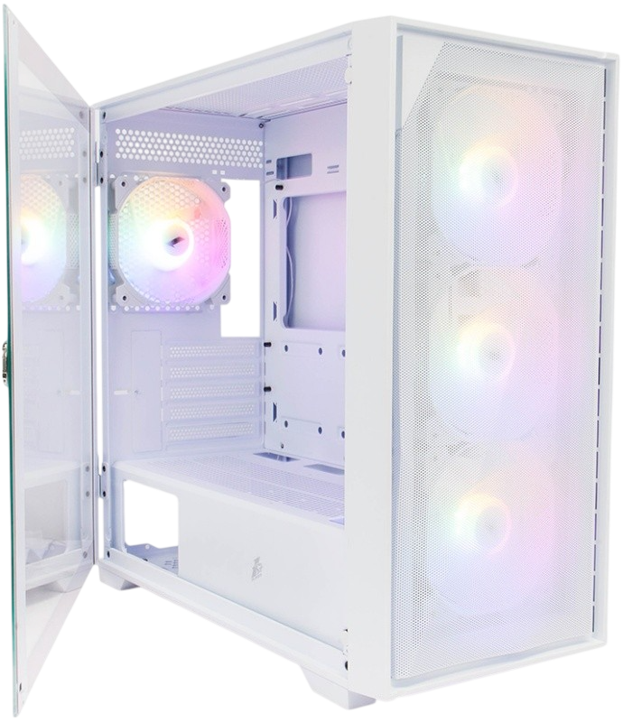 Компьютерный корпус 1STPLAYER DK D6 White (D6-WH-4F1-W)