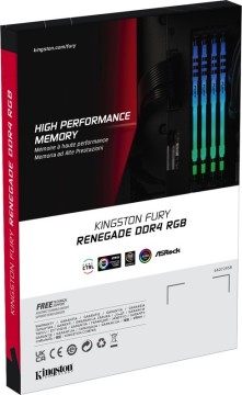 Оперативная память 8 Gb 4000 MHz Kingston FURY Renegade RGB XMP Black (KF440C19RBA/8)