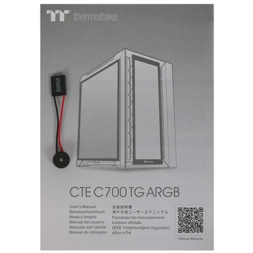 Компьютерный корпус Thermaltake CTE C700 TG ARGB Snow White (CA-1X7-00F6WN-01)