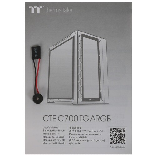 Компьютерный корпус Thermaltake CTE C700 TG ARGB Snow White (CA-1X7-00F6WN-01)