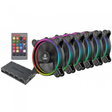 Комплект вентиляторов для корпуса Enermax T.B.RGB 12cm 6 Fan Pack UCTBRGB12-BP6