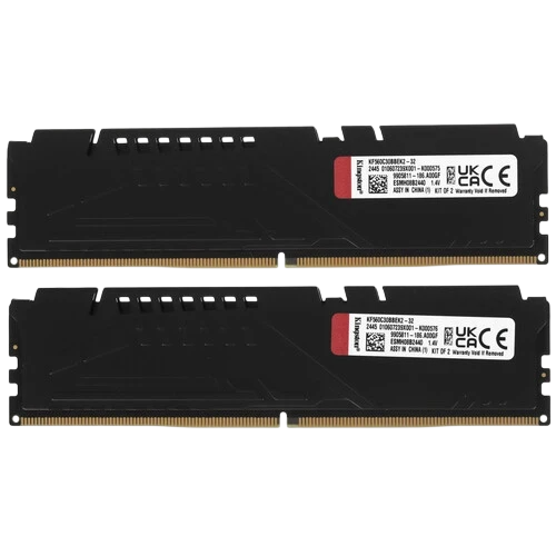 Оперативная память 32 Gb 6000 MHz Kingston FURY Beast Black (KF560C30BBEK2-32)