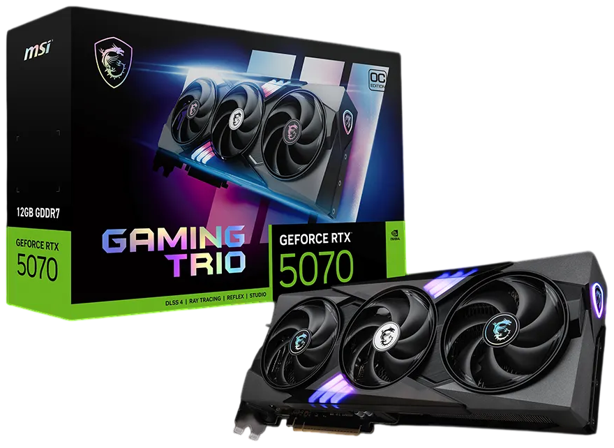 Видеокарта MSI (G5070-12GTC) GeForce RTX 5070 12G GAMING TRIO OC