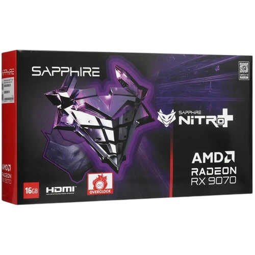 Видеокарта Sapphire (11349-01-20G) Radeon RX 9070 16GB NITRO+ OC