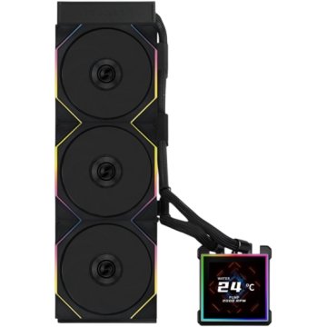 Система жидкостного охлаждения для процессора Lian Li HydroShift II LCD-S 360TL (GHS2LCDS36TB) Black (G89.GHS2LCDS36TB.R0)