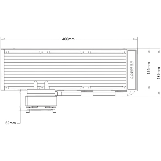 Система жидкостного охлаждения для процессора Lian Li HydroShift II LCD-S 360TL (GHS2LCDS36TB) Black (G89.GHS2LCDS36TB.R0)