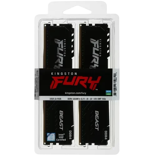Оперативная память 32 Gb 3200 MHz Kingston FURY Beast (KF432C16BBK2/32)