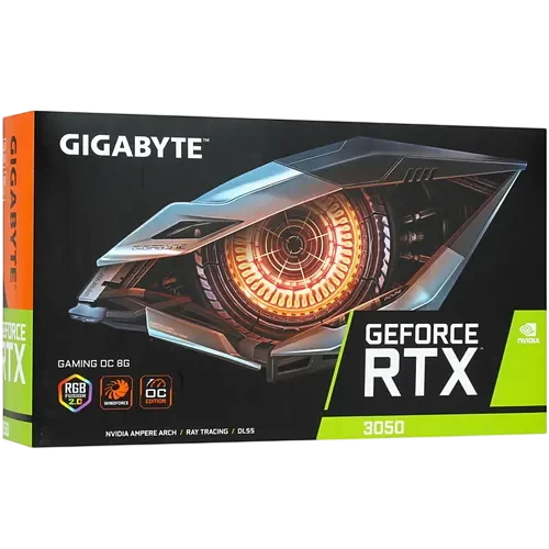 Видеокарта Gigabyte (GV-N3050GAMING OC-8GD) GeForce RTX 3050 8GB GAMING OC