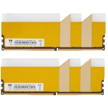 Оперативная память 16 Gb 3600 MHz Thermaltake TOUGHRAM RGB Metallic Gold (RG26D408GX2-3600C18A)