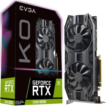Видеокарта EVGA (08G-P4-2083-KR) GeForce RTX 2080 SUPER KO GAMING, 8GB, 256bit, GDDR6, HDMI, DP x3
