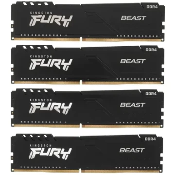 Оперативная память 16 Gb 2666 MHz Kingston FURY Beast Black (KF426C16BBK4/16)