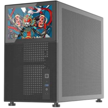 Компьютерный корпус 1STPLAYER MIKU Mi6 EV LCD display Black (Mi6-EV-BK)