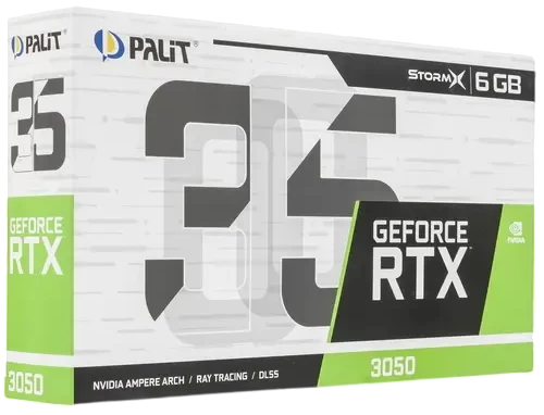Видеокарта Palit (NE63050018JE-1070F) GeForce RTX 3050 6GB STORMX
