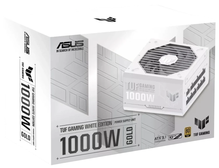 Блок питания ASUS 1000W TUF-GAMING-1000G-WHITE (90YE00S5-B0NA00)