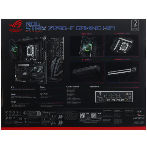 Материнская плата ASUS ROG STRIX Z890-F GAMING WIFI (90MB1I40-M0EAY0)