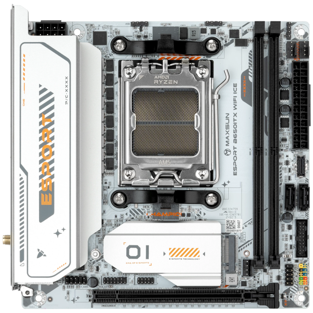 Материнская плата MaxSun MS-eSport B650ITX WIFI ICE (6940709661185)