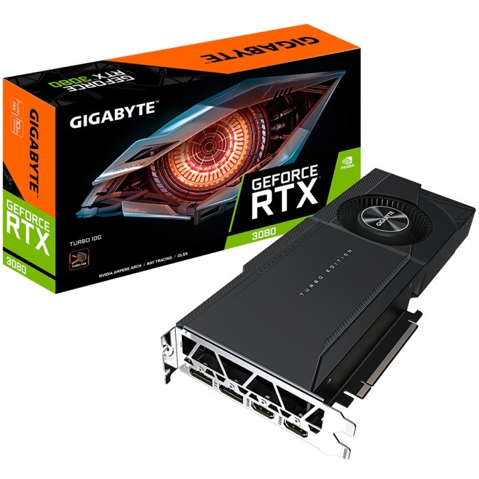 Видеокарта GIGABYTE (GV-N3080TURBO-10GD) GeForce 3080 TURBO 10GB