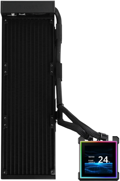 Система жидкостного охлаждения для процессора Lian Li HydroShift II LCD-S 360N (GHS2LCDS36NB) Black (G89.GHS2LCDS36NB.R0)