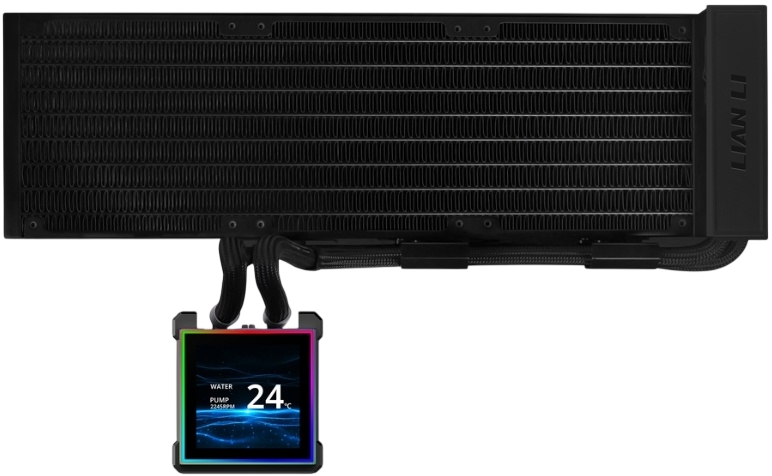 Система жидкостного охлаждения для процессора Lian Li HydroShift II LCD-S 360N (GHS2LCDS36NB) Black (G89.GHS2LCDS36NB.R0)