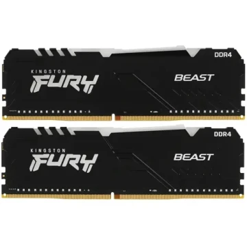 Оперативная память 16 Gb 3200 MHz Kingston FURY Beast RGB (KF432C16BBAK2/16)