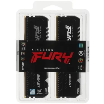 Оперативная память 16 Gb 3200 MHz Kingston FURY Beast RGB (KF432C16BBAK2/16)
