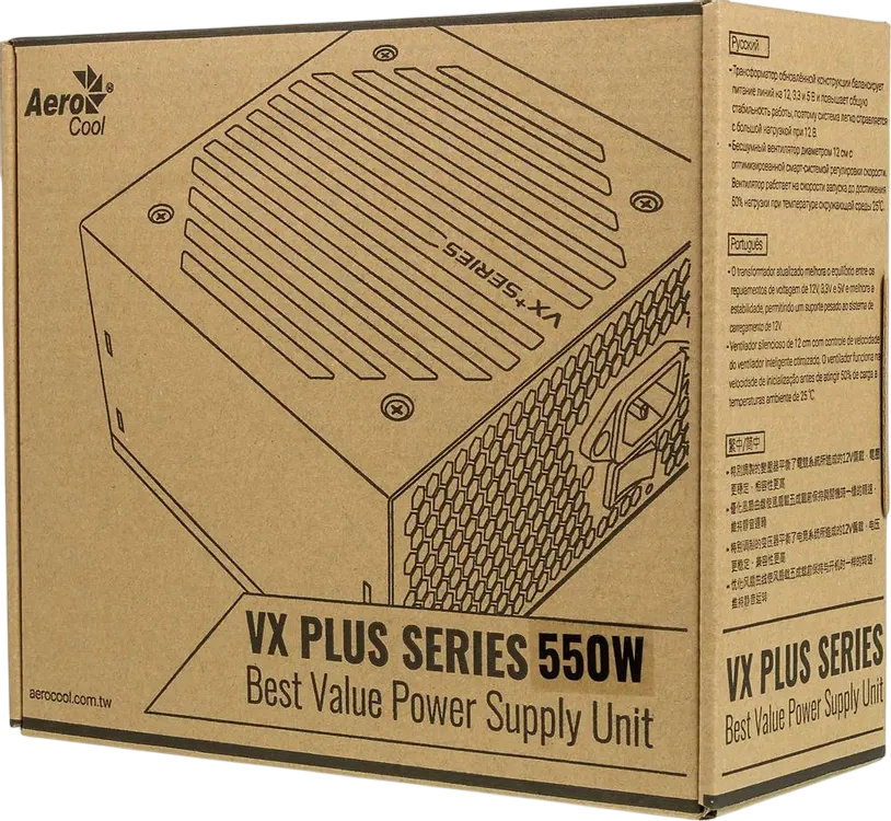 Блок питания Aerocool 550W VX PLUS