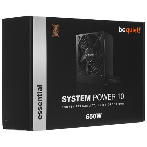 Блок питания Be Quiet! 650W SYSTEM POWER 10 BN328
