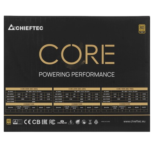 Блок питания Chieftec 700W CORE (BBS-700S)