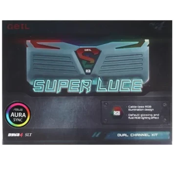 Оперативная память 16 Gb 3200 MHz GEIL SUPER LUCE RGB SYNC Black (GLS416GB3200C16ADC)
