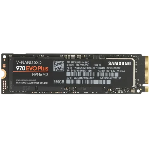 Твердотельный накопитель Samsung 250 Gb 970 EVO PLUS (MZ-V7S250BW)
