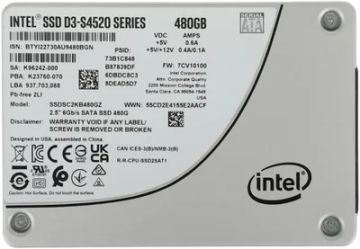 Твердотельный накопитель Intel 480 Gb DC D3-S4520 (SSDSC2KB480GZ01)