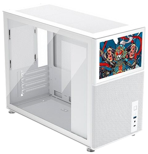 Компьютерный корпус 1STPLAYER MIKU Mi6 EV LCD display White (Mi6-EV-WH)