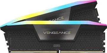 Оперативная память 32 Gb 6400 MHz Corsair VENGEANCE RGB Black XMP (CMH32GX5M2B6400C36)